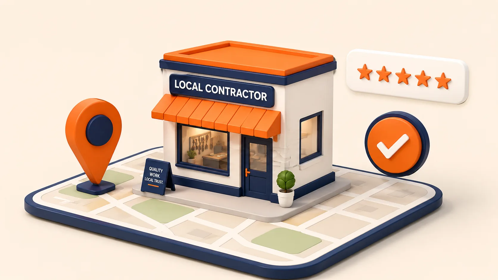 Local contractor Google Business Profile optimized by CoreX Solutions